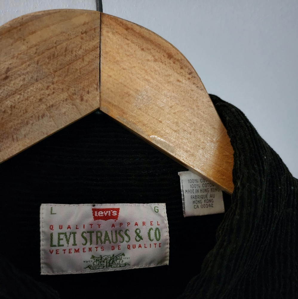 Vintage x Levi “white tab” Corduroy Long Sleeve Shirt - Picture 1 of 7